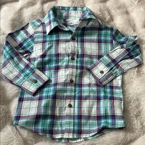 Carter's 2T Flannel Plaid Button-Down Shirt